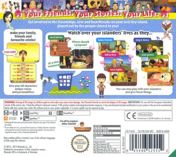 Tomodachi Life (Europe) (En,Fr,De,Es,It) (Rev 1) box cover back